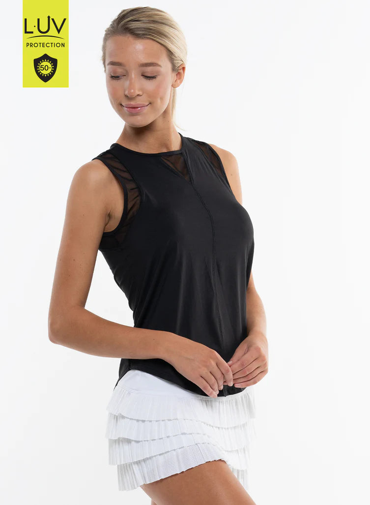 Lucky in Love Black Chill Out Tank