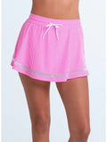 Lucky in Love High Waist Seersucker Skirt