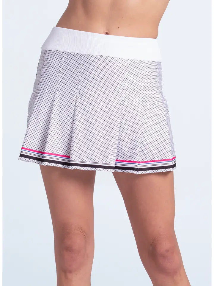 Lucky in Love Point Taken Pleat Skirt
