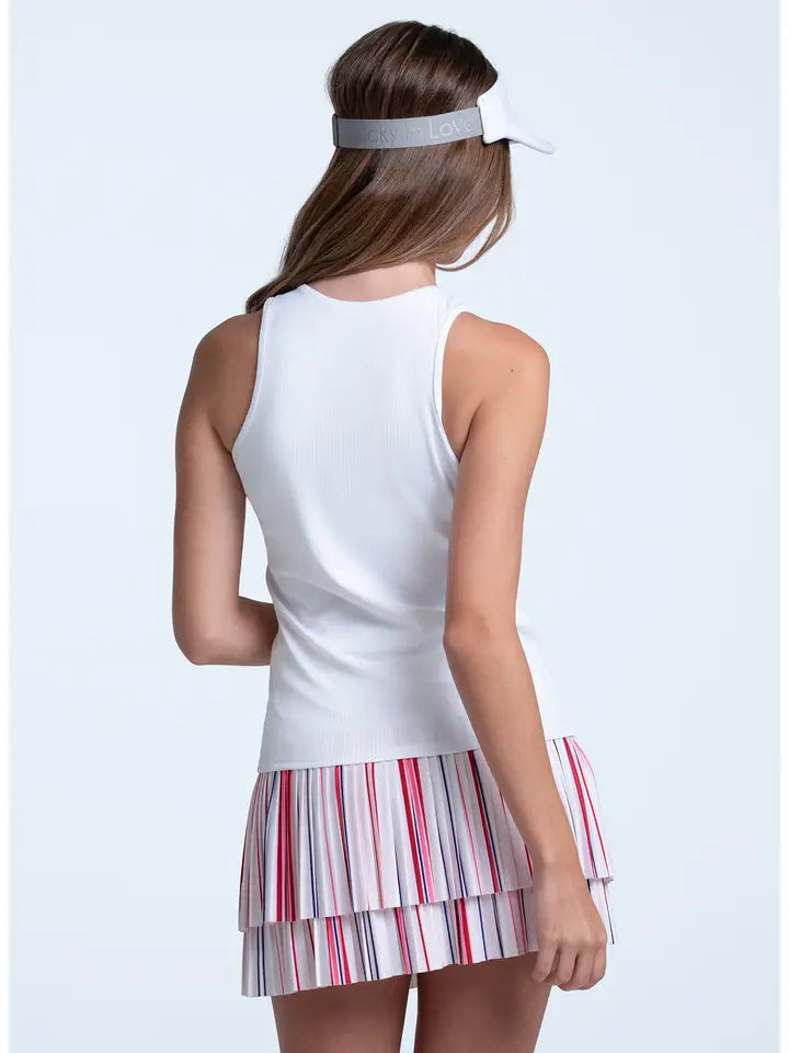 Lucky in Love Rosé All Day Rib Tank
