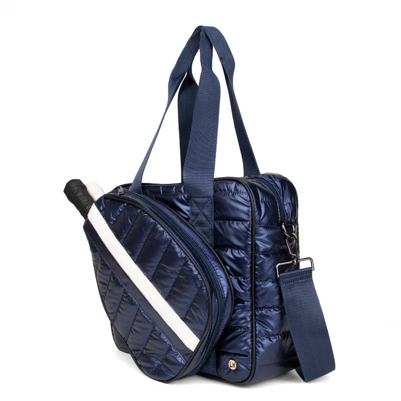 Pickleball Puffer Tote Sapphire Navy Slam