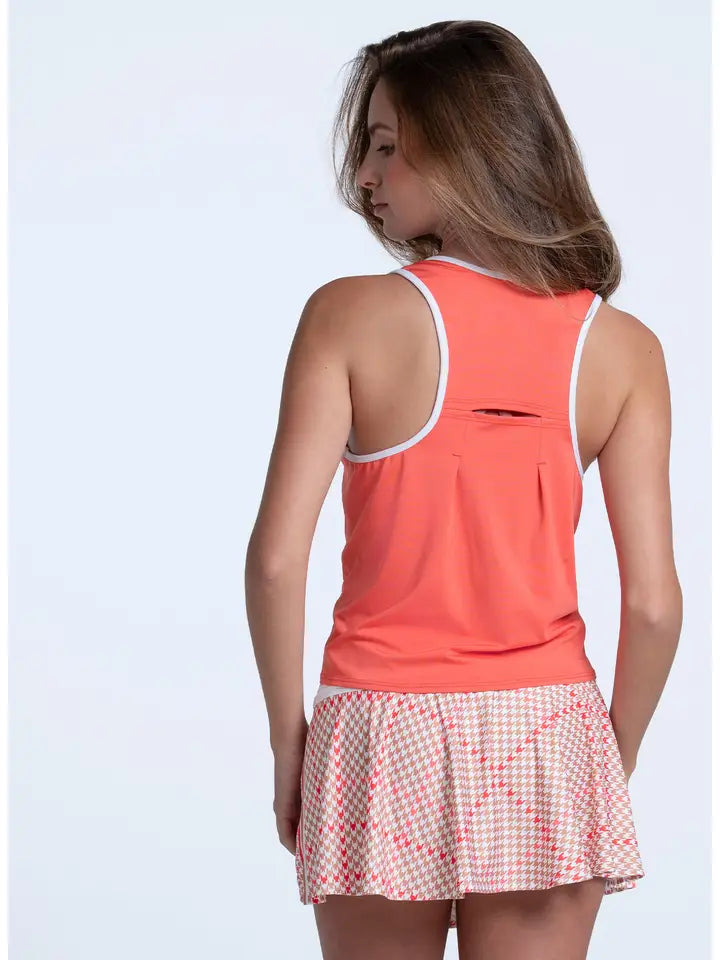 Lucky in Love Court Lounge Tank - Flame