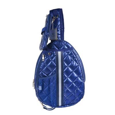 Pickleball Sling Crossbody Bag Navy Blue