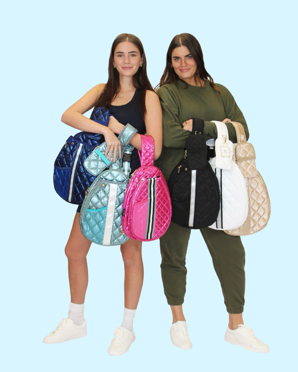 Pickleball Sling Crossbody Bag Seafoam