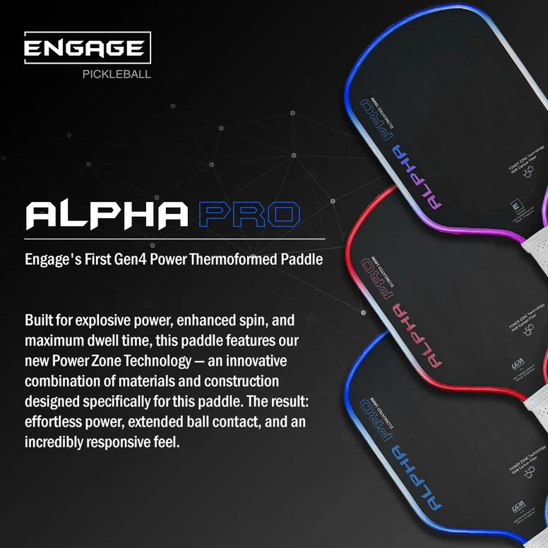 Engage Pickleball Alpha Pro. | Thermoformed Power & Spin.