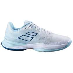 Babolat Women's Jet Mach 3 Tennis Shoes White and Angel Blue