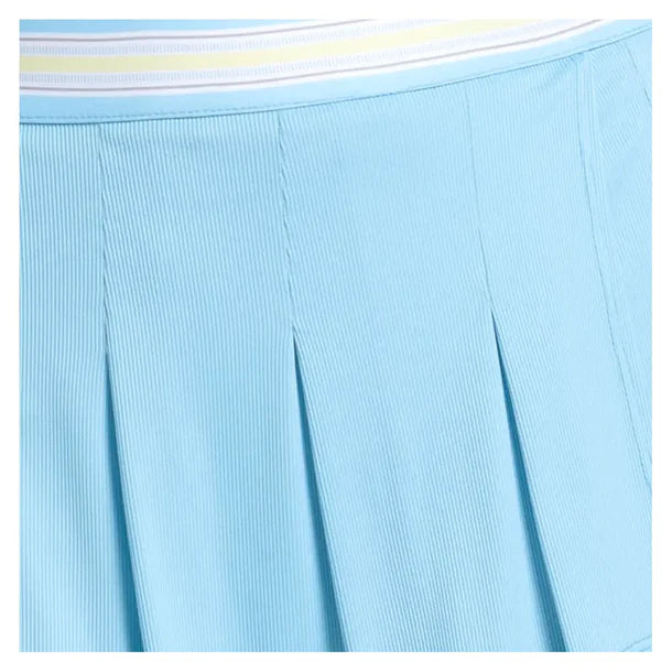 Lucky in Love Lane Stripe Tennis Skort Brusette