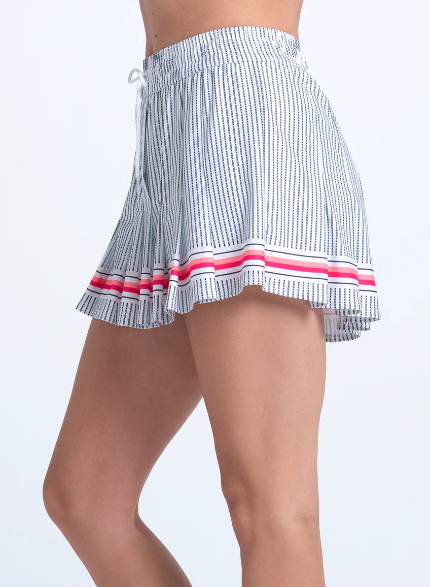 Lucky in Love High Waisted Glow Stripe Skirt