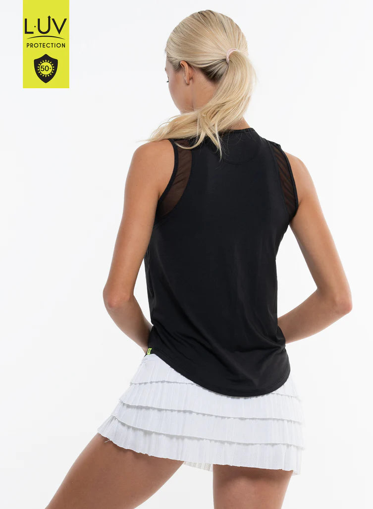 Lucky in Love Black Chill Out Tank
