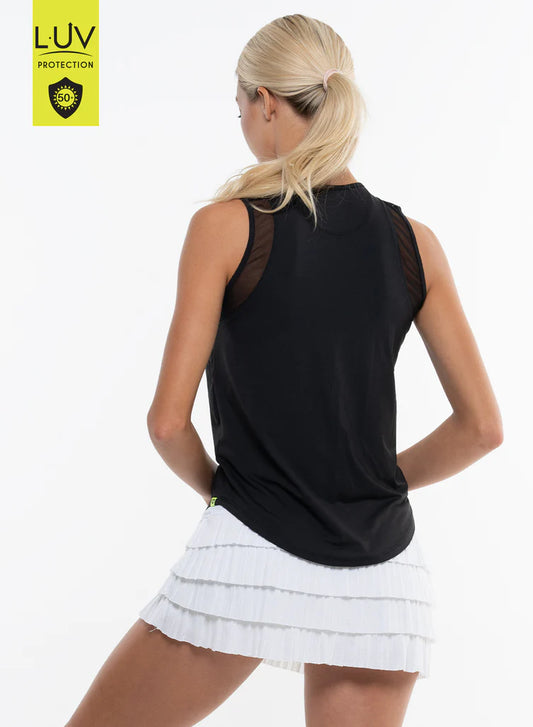 Lucky in Love Black Chill Out Tank