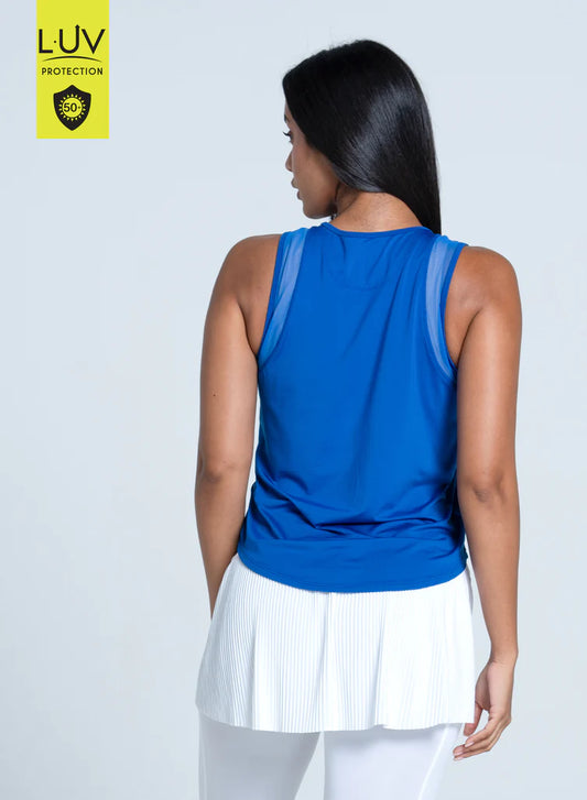 Lucky in Love Electric Blue Chill Out Tank
