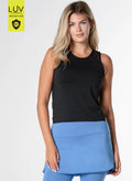 Lucky in Love Black Freedom Crop Tank