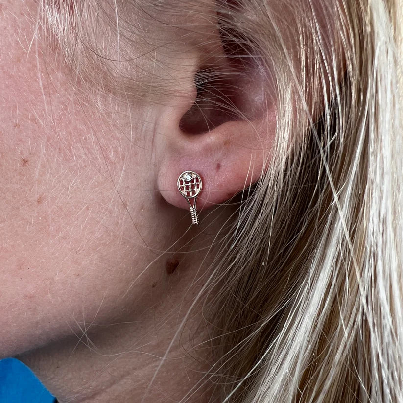 Tennis Racquet Earrings