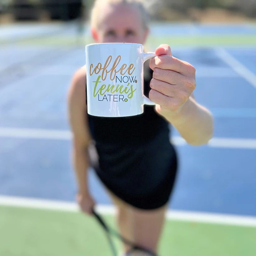 Tennis Mug - Coffee Now Tennis Later