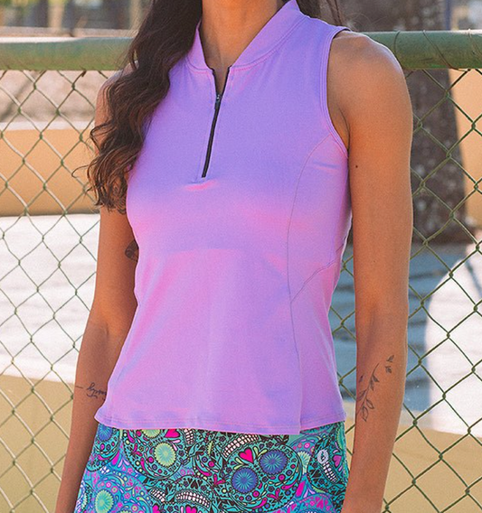 Dona Jo Alley Mock-Neck Tank (Conto de Fadas)