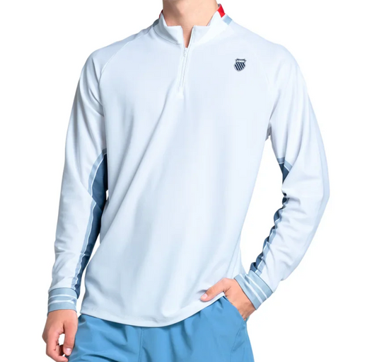 KSwiss Men's Apollo 1/4 ZIP Long Sleeve