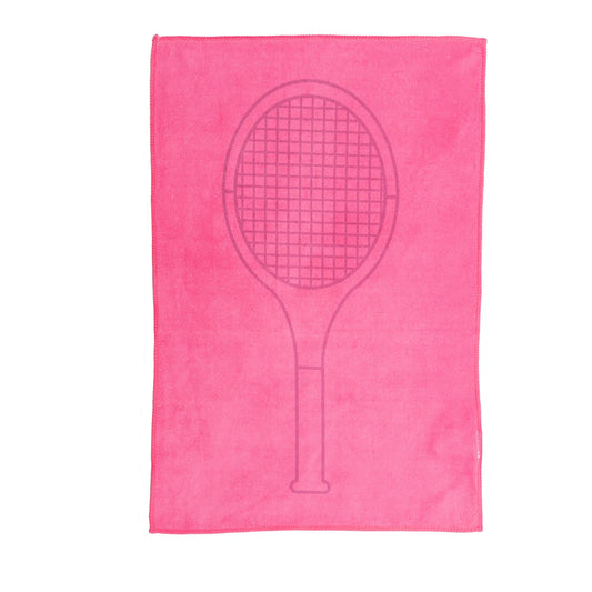 Tennis Towel - Pink - Tennis Racquet
