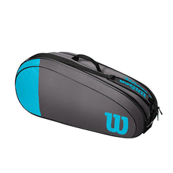 Wilson Team 6 Pack Blue and Grey Tennis Bag USED