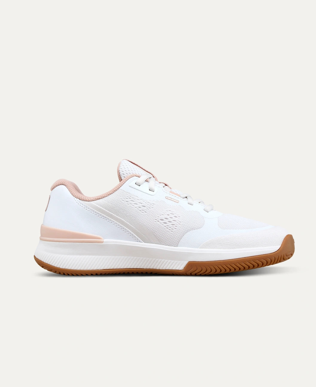 Wilson Intrigue Pro Women's Tennis Shoe - White / Cameo Rose / Gum1a