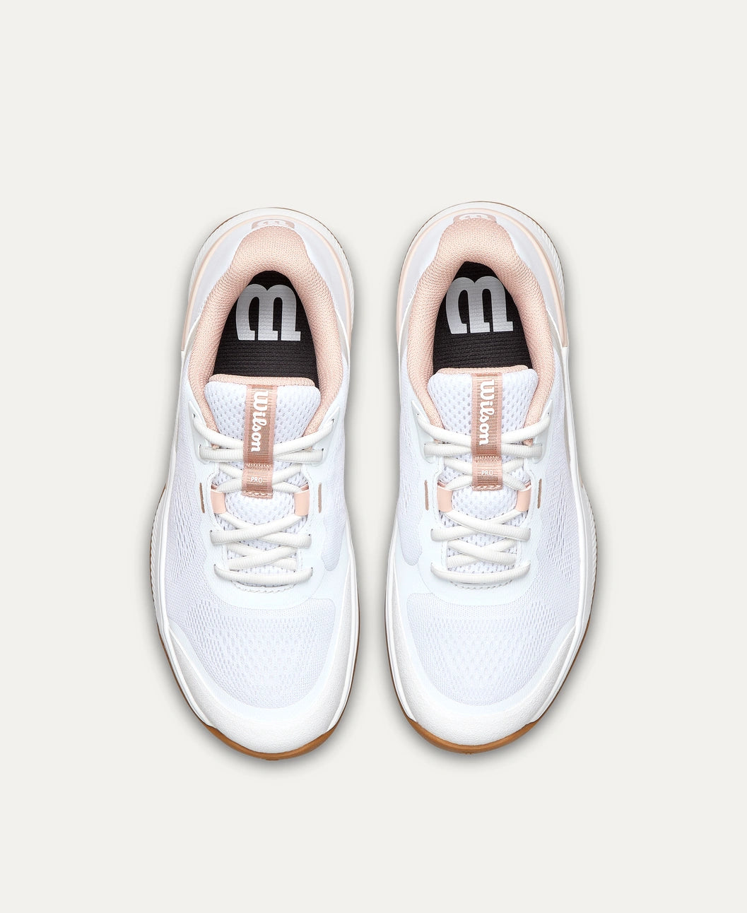 Wilson Intrigue Pro Women's Tennis Shoe - White / Cameo Rose / Gum1a
