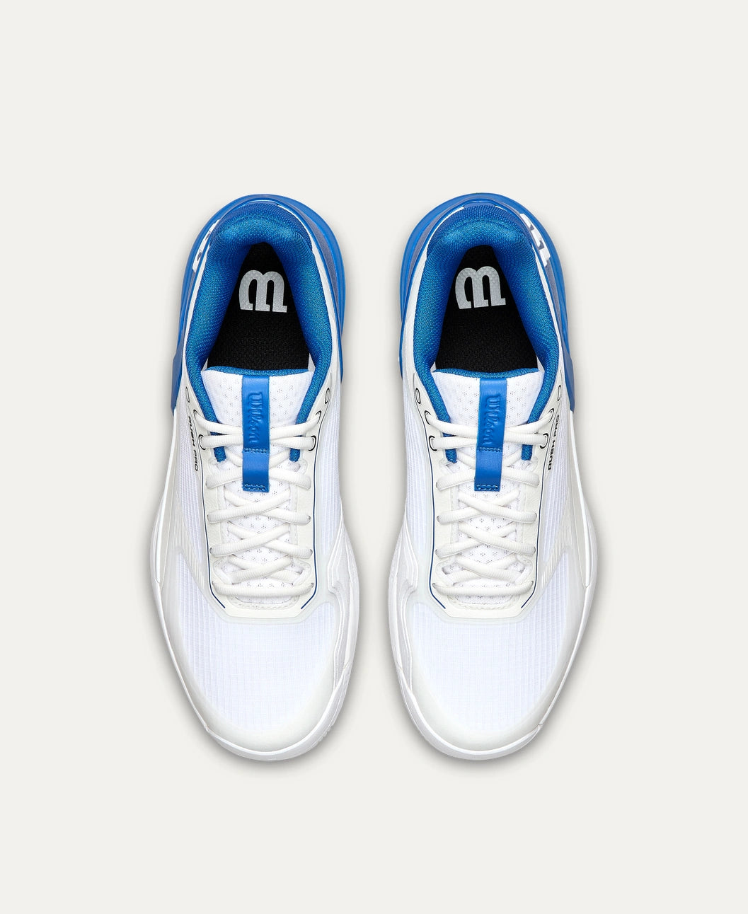 Wilson Rush Pro 5 Men's Tennis Shoe - White and Deja Vu Blue