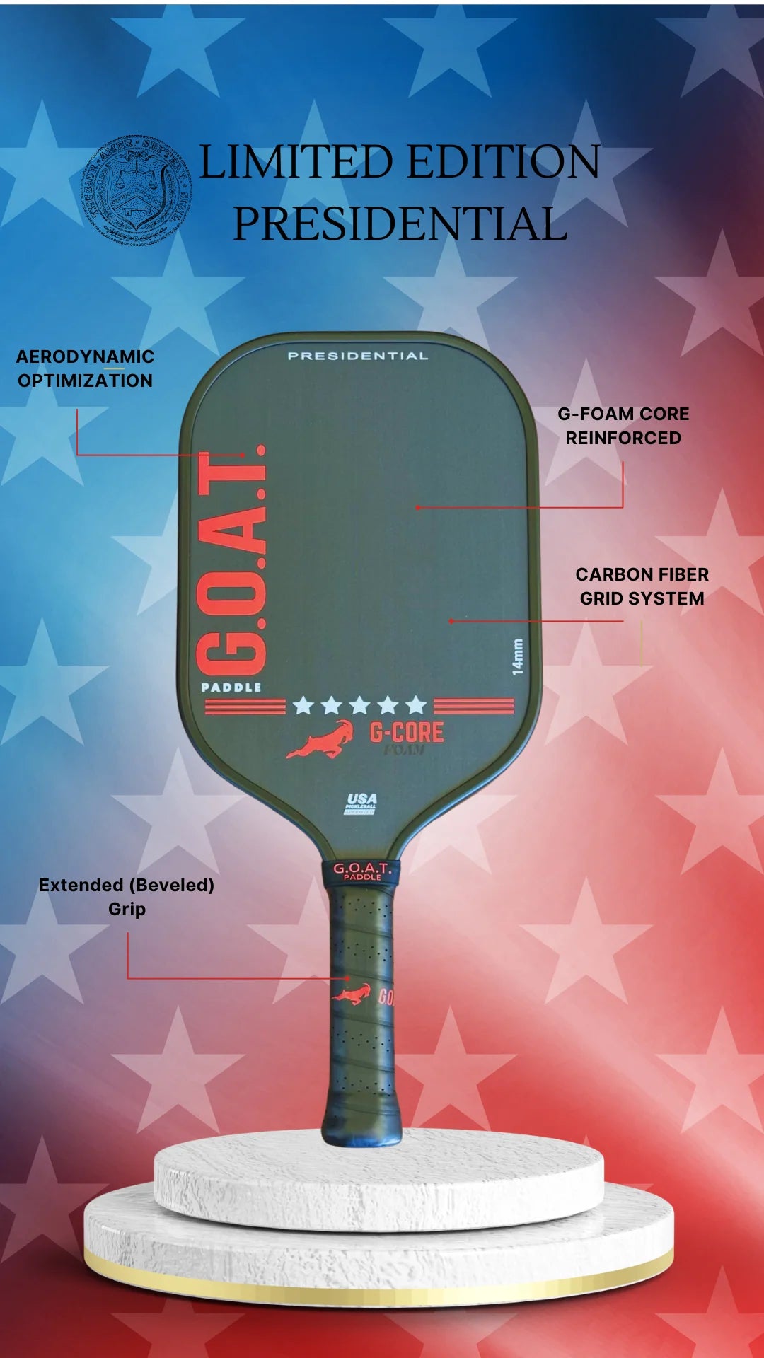 Presidential 14mm G-Core Foam G.O.A.T. Paddle