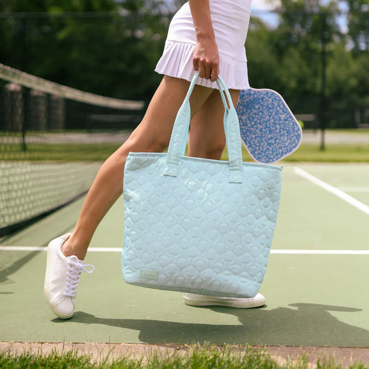 Ame and Lulu Dusty Blue Pickleball Court Carryall