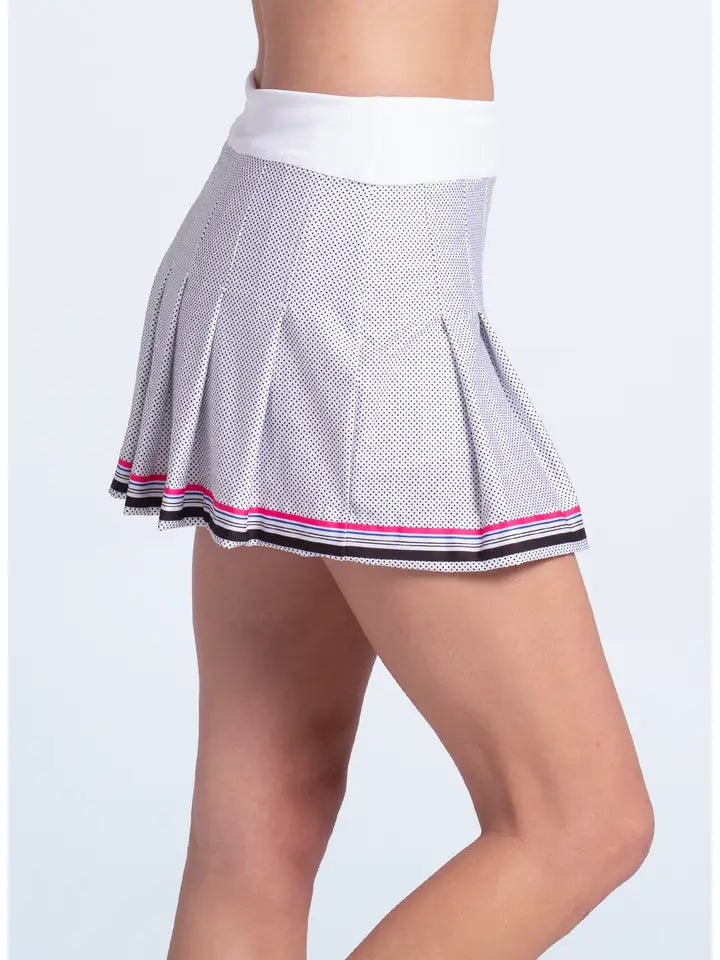Lucky in Love Point Taken Pleat Skirt
