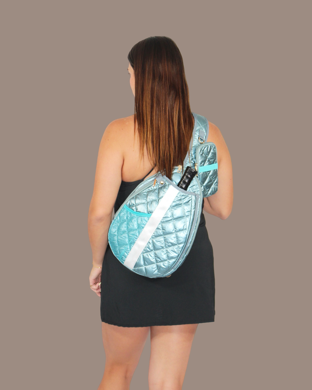Pickleball Sling Crossbody Bag Seafoam
