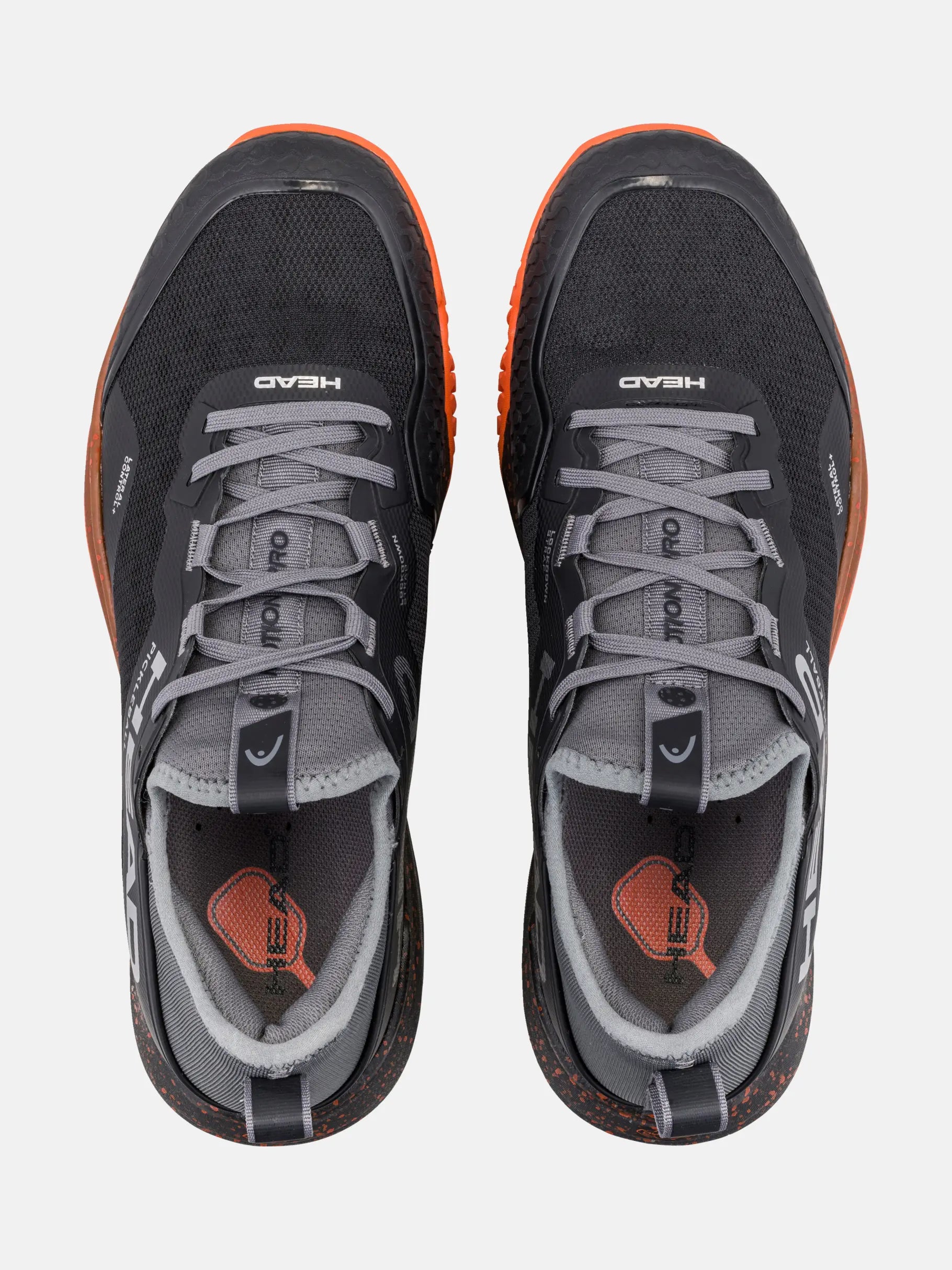 Head Motion Pro Mens Pickleball Shoe - Black and Orange