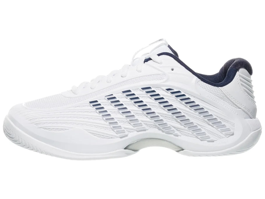 K-Swiss WIDE Hypercourt Express 3 2E White and Peacoat Men's Tennis Shoes