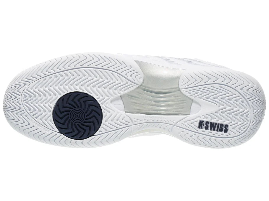 K-Swiss WIDE Hypercourt Express 3 2E White and Peacoat Men's Tennis Shoes