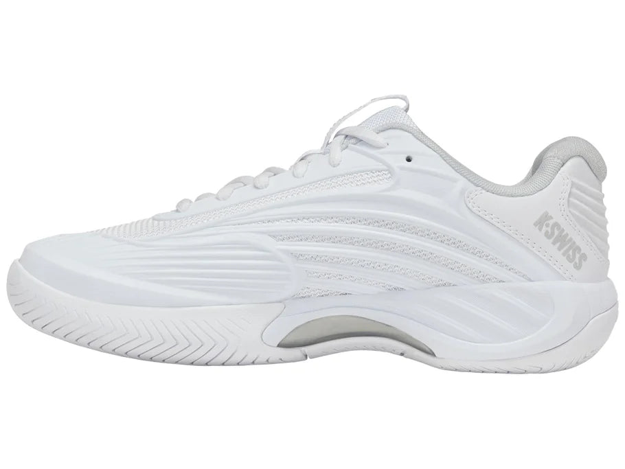 K-Swiss Women's Hypercourt Express 3 Tennis Shoes White and Silver