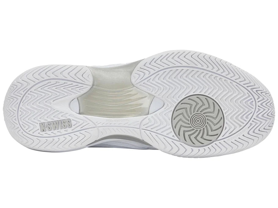 K-Swiss Women's Hypercourt Express 3 Tennis Shoes White and Silver