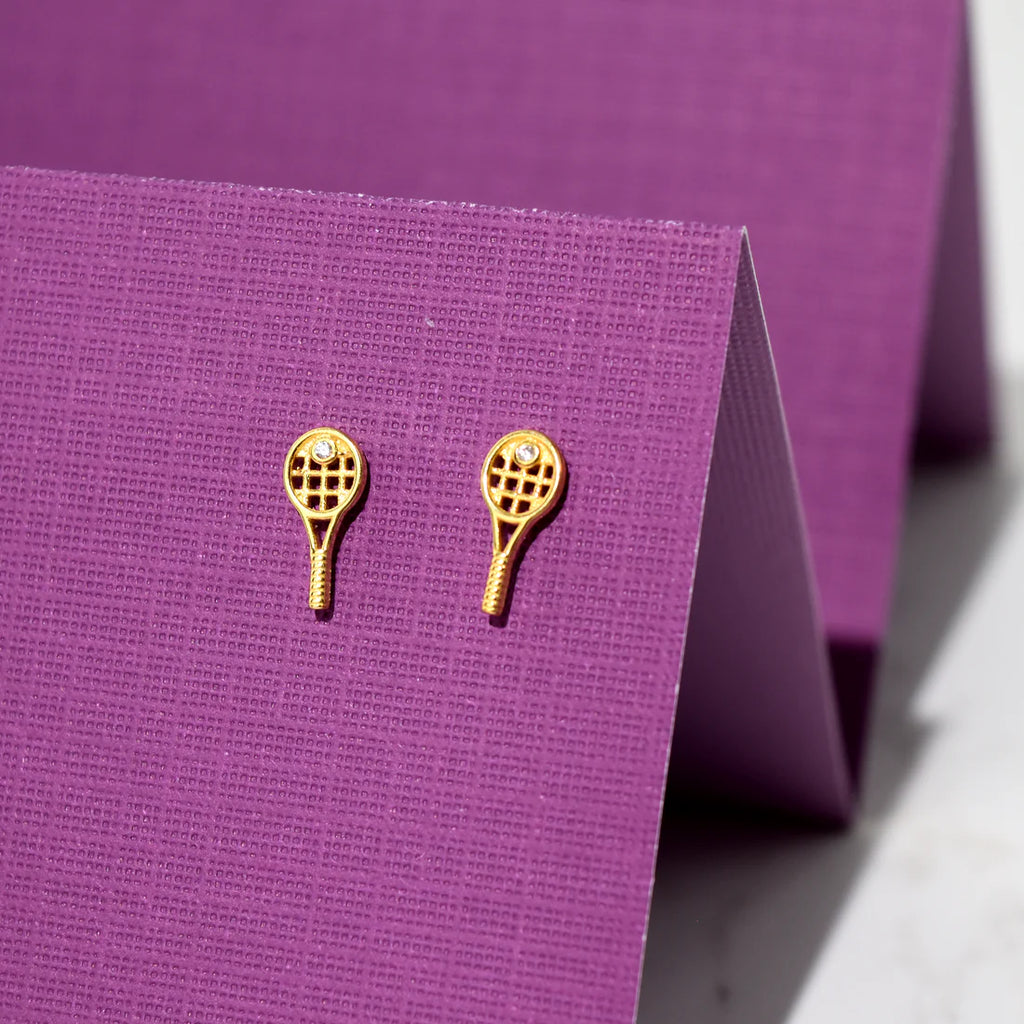 Tennis Racquet Earrings