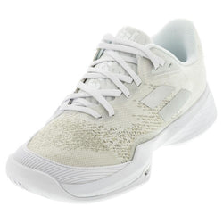 Babolat Women's Jet Mach 3 Tennis Shoes White and Silver