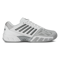 K-Swiss Men's Bigshot Light 3 Tennis Shoes White and Silver