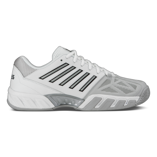 K Swiss Men s Bigshot Light 3 Tennis Shoes White and Silver