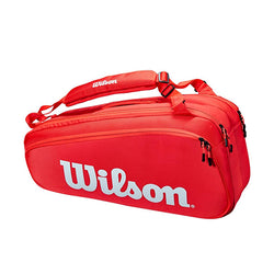 Wilson Super Tour 2021 6 Pack Red Tennis Bag