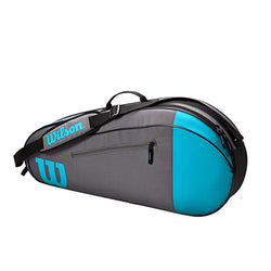 Wilson Team 3 Pack Blue and Grey Tennis Bag