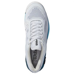 Wilson Men's Rush Pro 4.0 Tennis Shoes White/Blue Coral