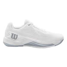 Wilson Women's Rush Pro 4.0 Tennis Shoes White/White/Pearl Blue