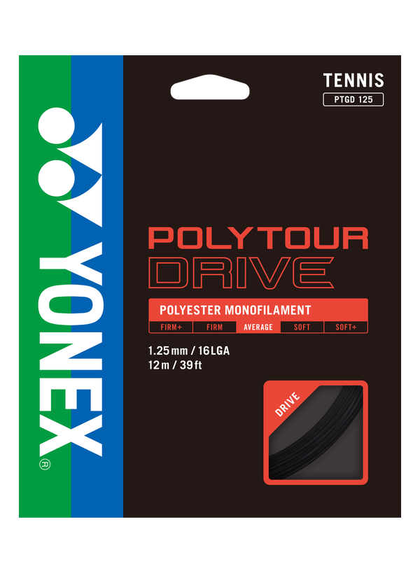 Yonex Poly Tour Drive 125/16L Tennis String Reel Silver